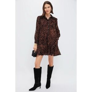 VGUC Tuckernuck Callahan Velvet Burnout Leopard Dress